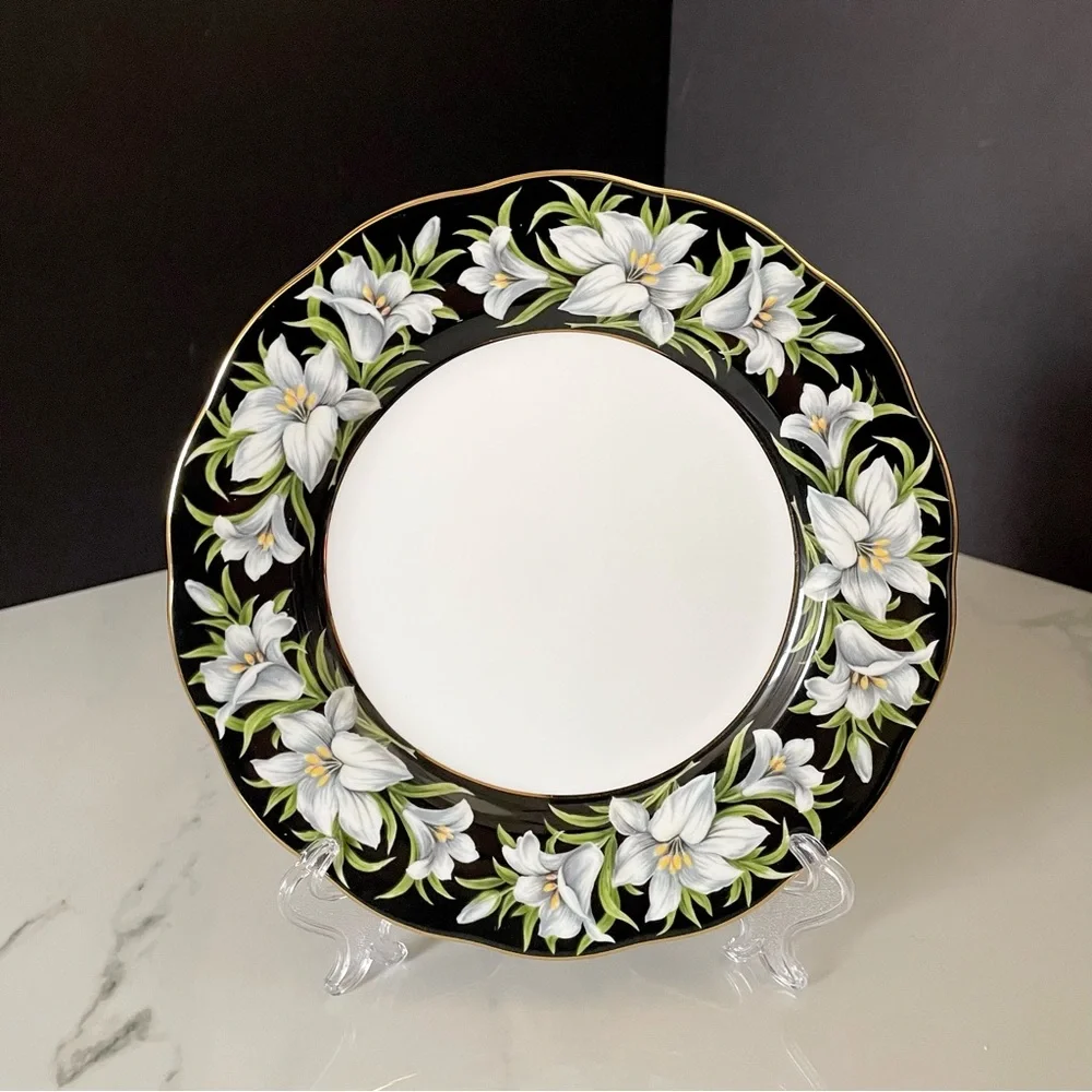 Madonna Lily Salad Plate by Royal Albert